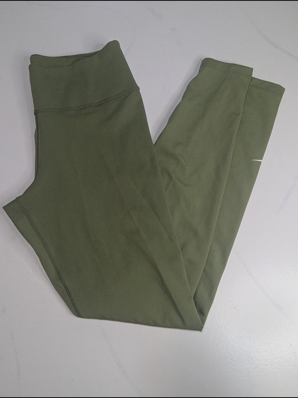 Women's Nike One Dri-Fit Leggings Green/White, Small